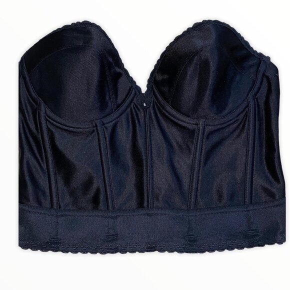 Exclusively Yours by Subtract Black Corset Longline Push Up Bra 38B #7894 - Picture 1 of 5